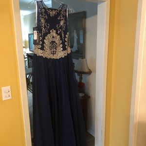 Formal sequin/rhinestone long dress